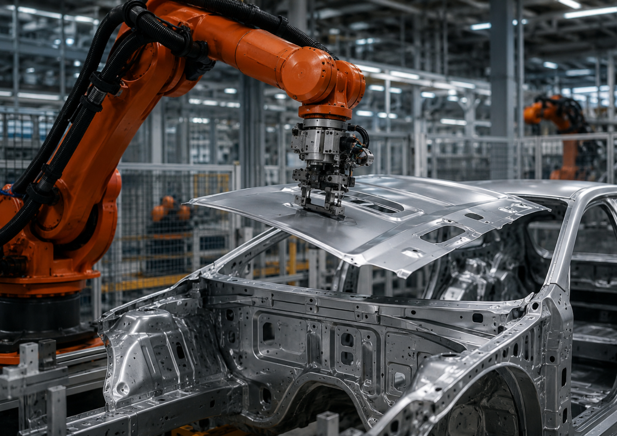 industrial robot in automotive